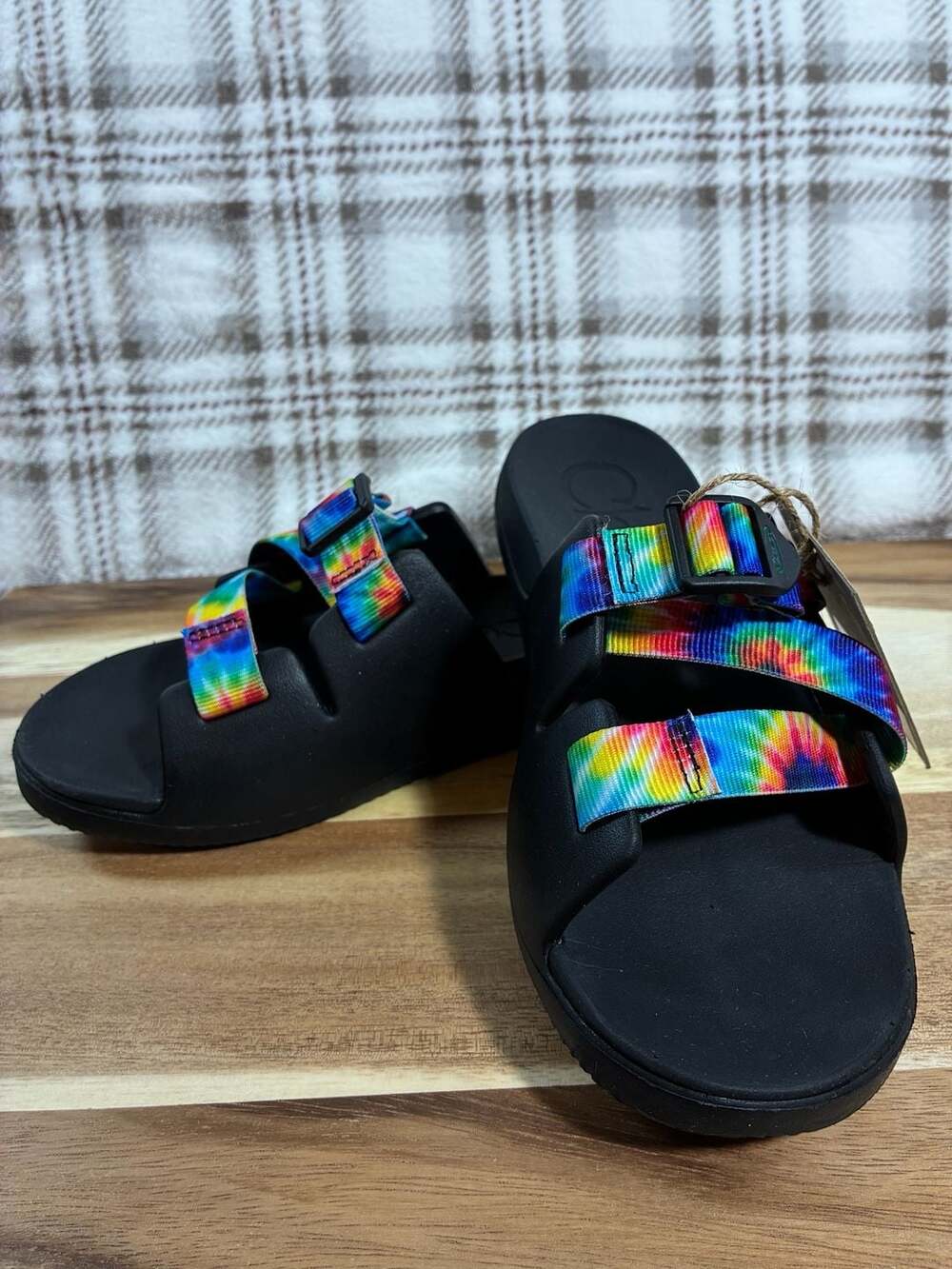 Chaco Chillos Slides Dark Tie Dye